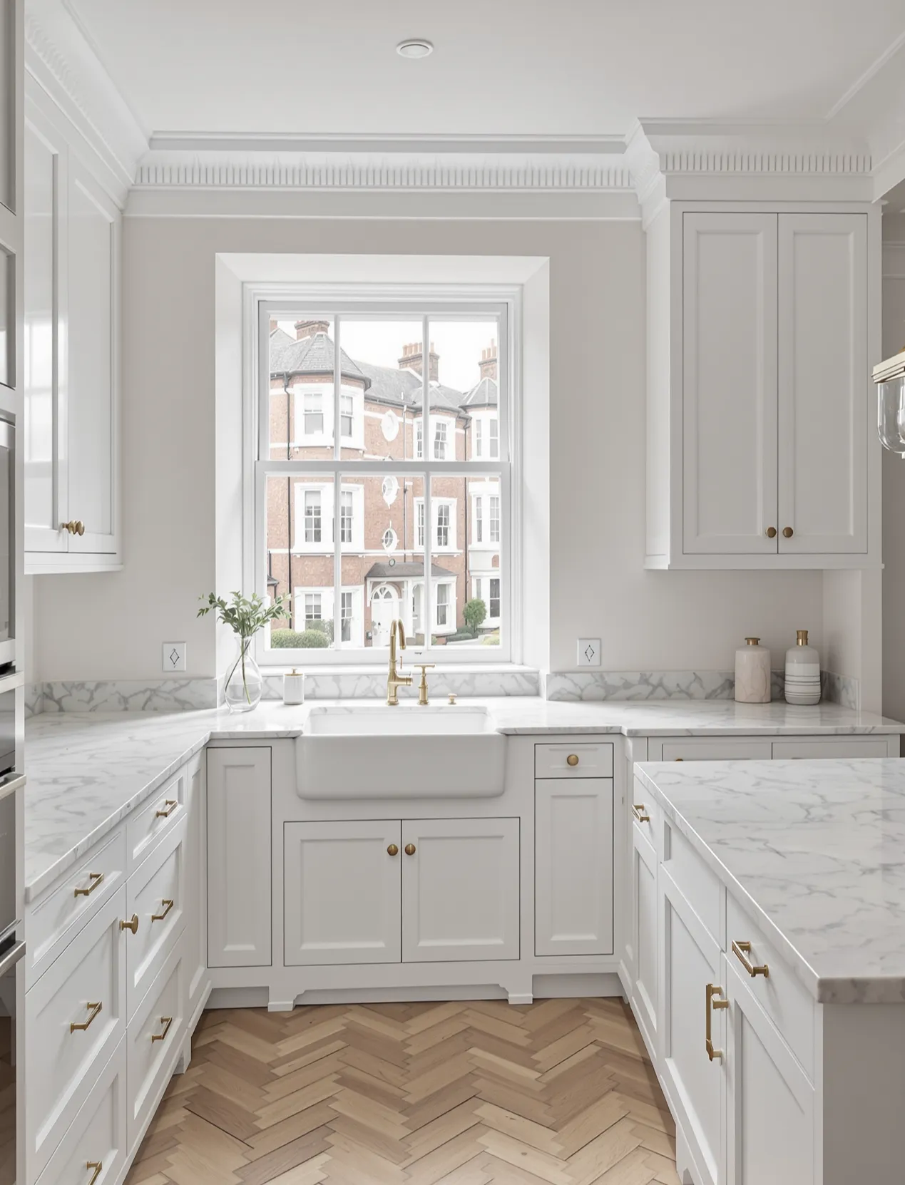 Spotless kitchen after professional post-construction cleaning