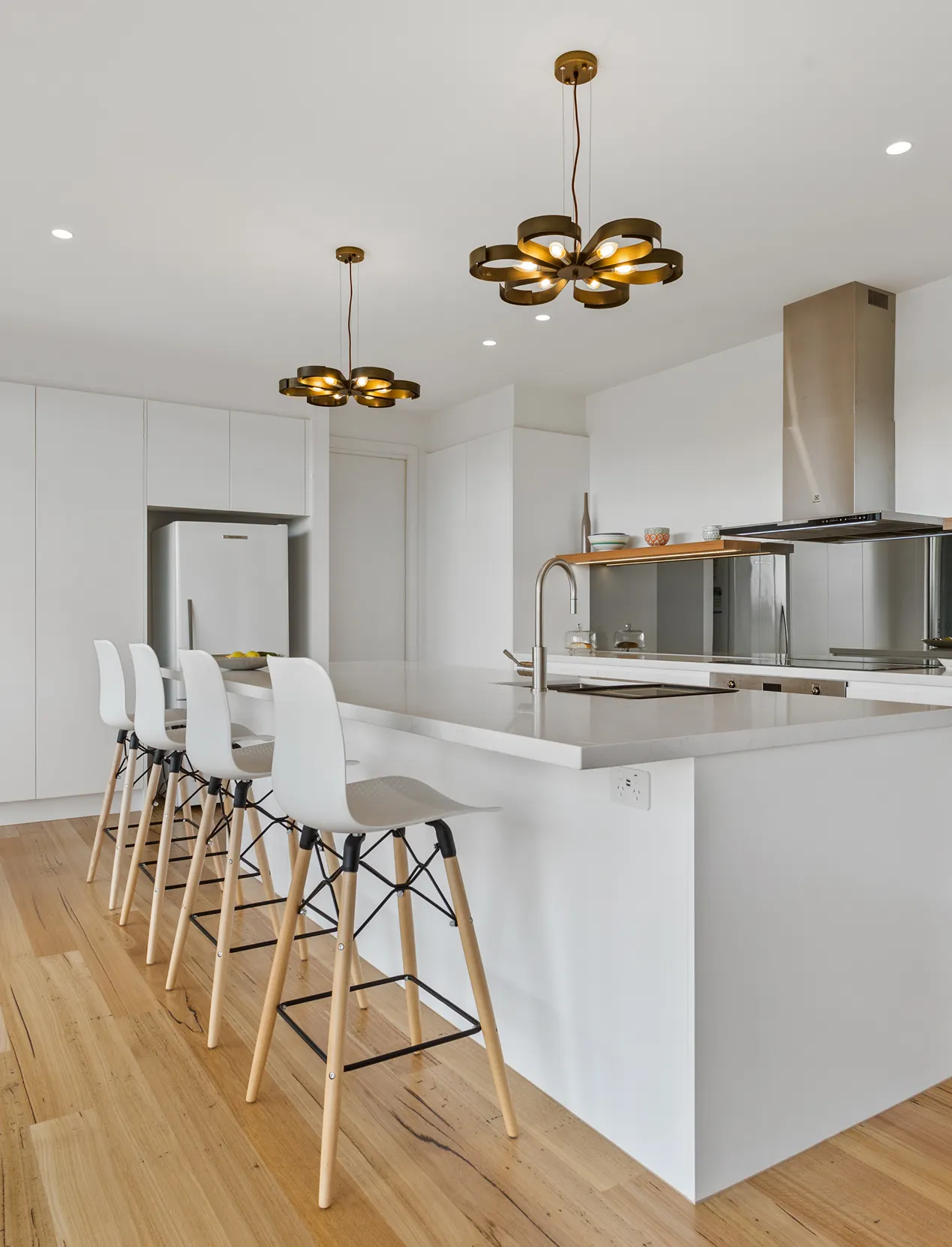 Spotless kitchen after professional post-construction cleaning