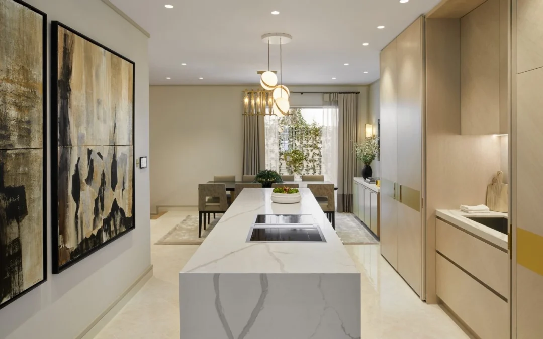 Bright open kitchen design